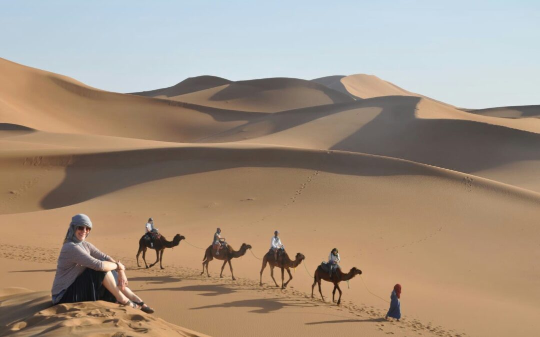 Trekking dans le désert depuis M’Hamid