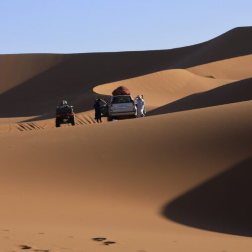 Excursion en 4x4 et quad dans les dunes de l'Erg Chegaga