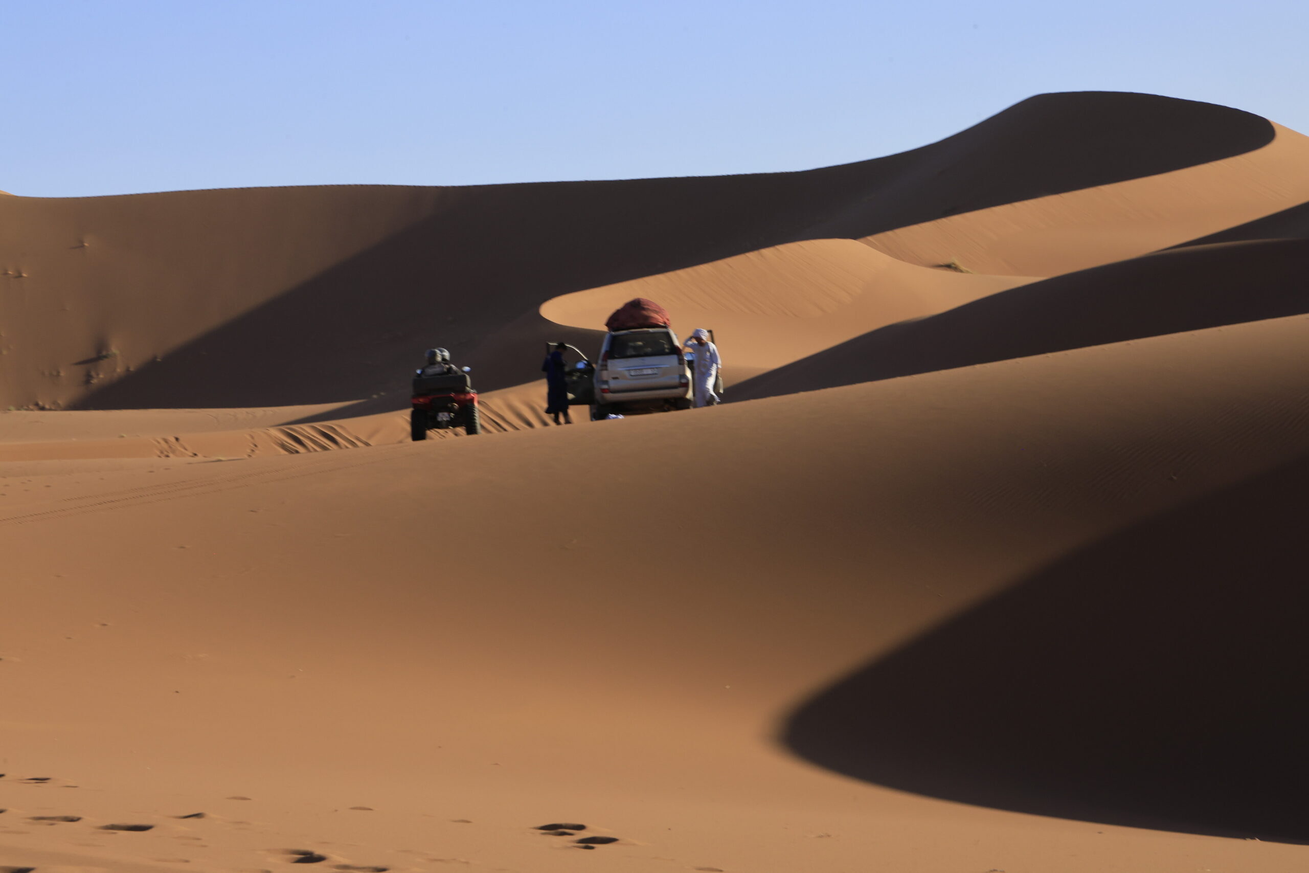Excursion en 4x4 et quad dans les dunes de l'Erg Chegaga