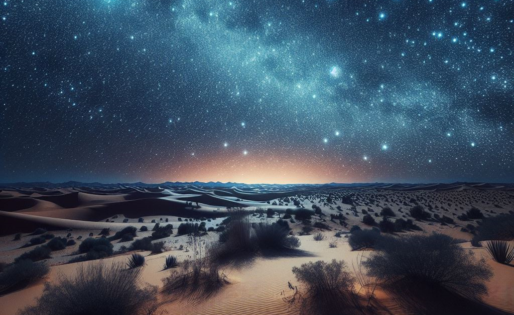 Ciel étoilé dans le désert marocain