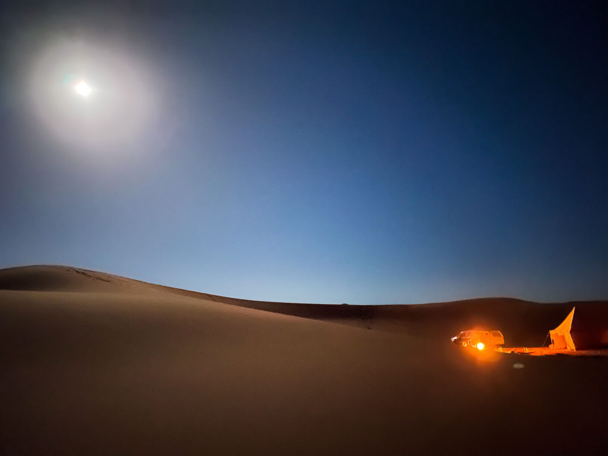 Excursion désert Maroc, bivouac dans les dunes